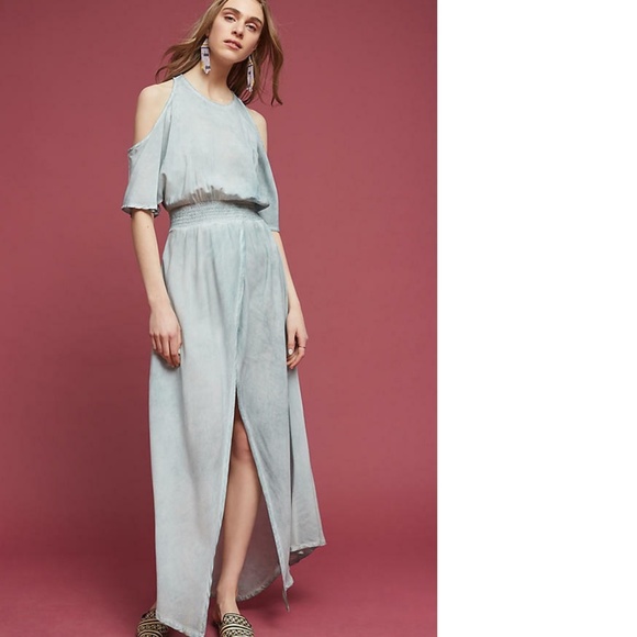 new Anthropologie Avenia Open-Shoulder Maxi Dress - Picture 7 of 7